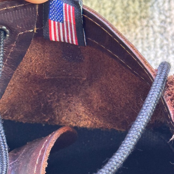 Origin USA Coronado 6" Boot Whiskey Leather Vibram Wedge Men's 12 D EUC - Picture 6 of 10